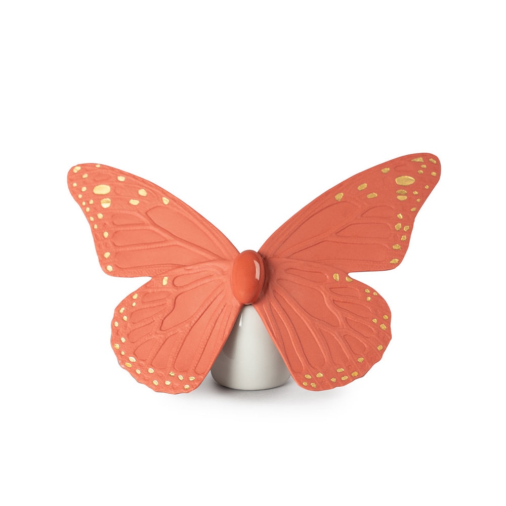 Imagen 1 de Figura Mariposa. Lustre oro y coral Lladró - Coral Coral