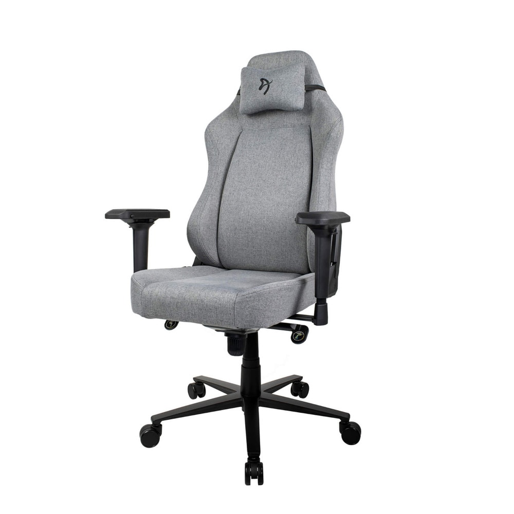 Imagen 0 de Silla Gaming Arozzi Primo Woven Fabric gris y logo negro
