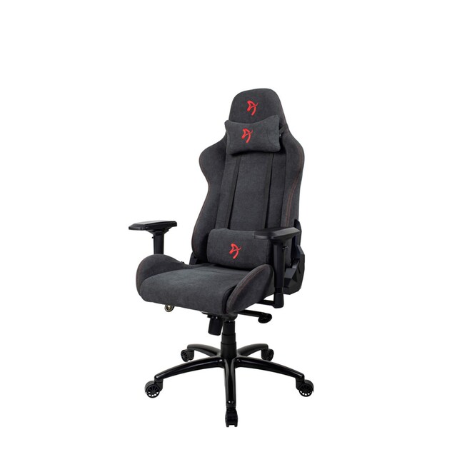 Imagen 0 de Silla Gaming Arozzi Verona Signature Soft Fabric gris con logo rojo