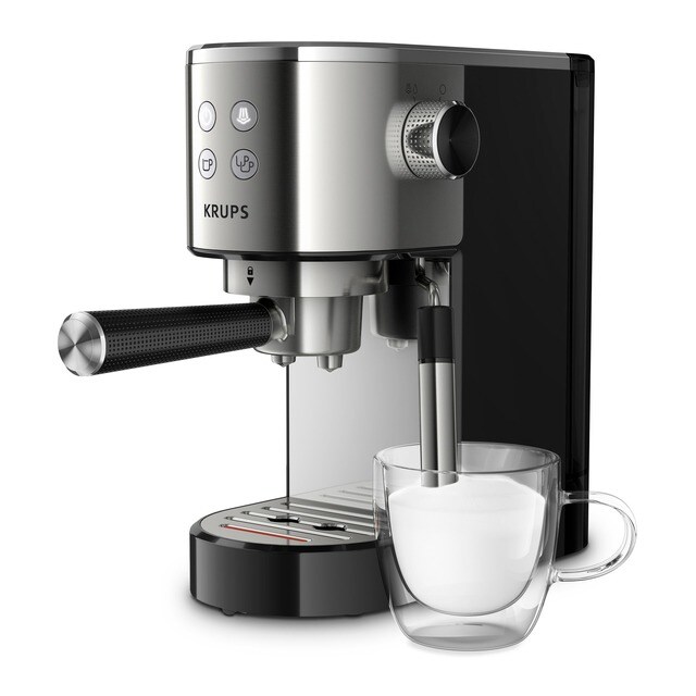 Cafetera espresso Krups Virtuoso XP442C estructura de acero inoxidable · El  Corte Inglés