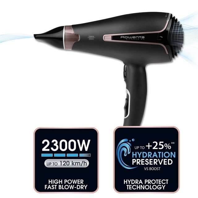 Secador de pelo Rowenta Silence CV7920 2300W ultra silencioso con  Tecnología Hidra Protect · El Corte Inglés