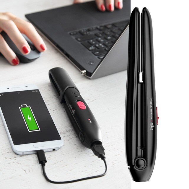 Plancha de pelo portatil Rowenta Touch Up and Go SF1312F0 sin cable · El  Corte Inglés