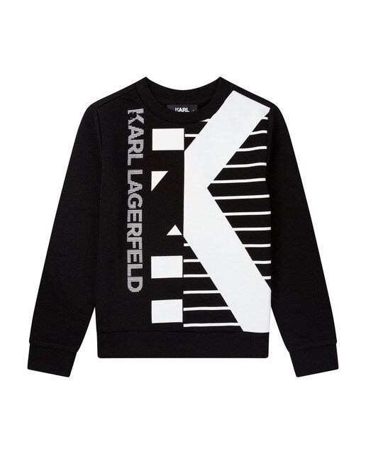 Sudadera de niño de cuello redondo con dibujo frontal · Karl Lagerfeld Kids  · El Corte Inglés