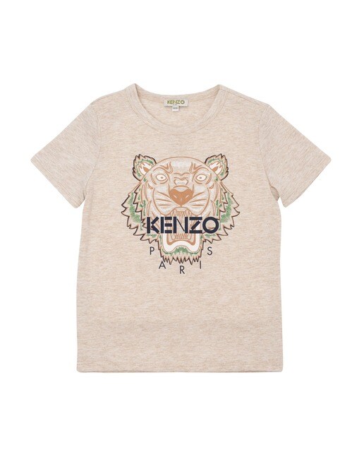 Camiseta de niño en color beige con dibujo frontal · Kenzo Kids · El Corte  Inglés