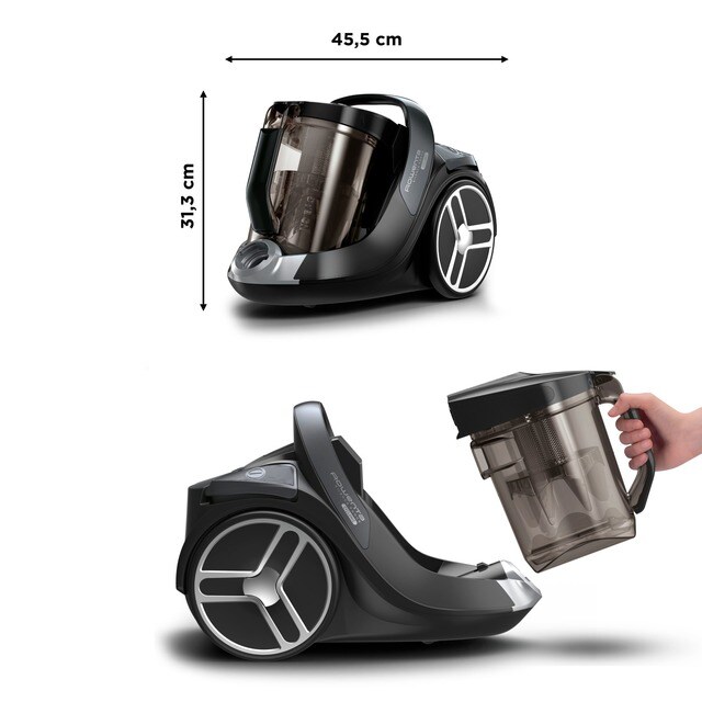 Aspiradora sin bolsa Rowenta Silence Force Cyclonic RO7236 especial para  parqué · El Corte Inglés