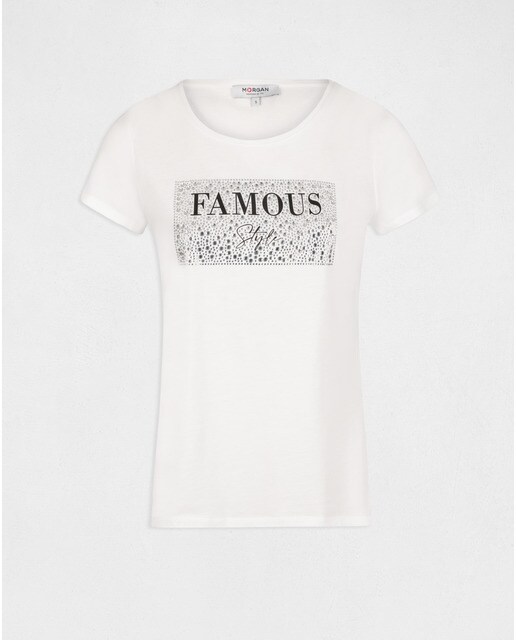 Camiseta de mujer de manga ocrta con mensaje Famous Paris Camiseta para mujer con mensajes navideños – Descúbrela aquí