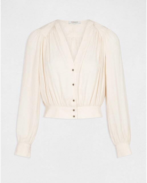 Blusa de mujer con estampado de cebra y cierre de botones · Morgan · El  Corte Inglés