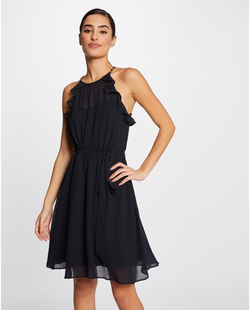 Vestido acampanado con detalles de cadena · Morgan · El Corte Inglés