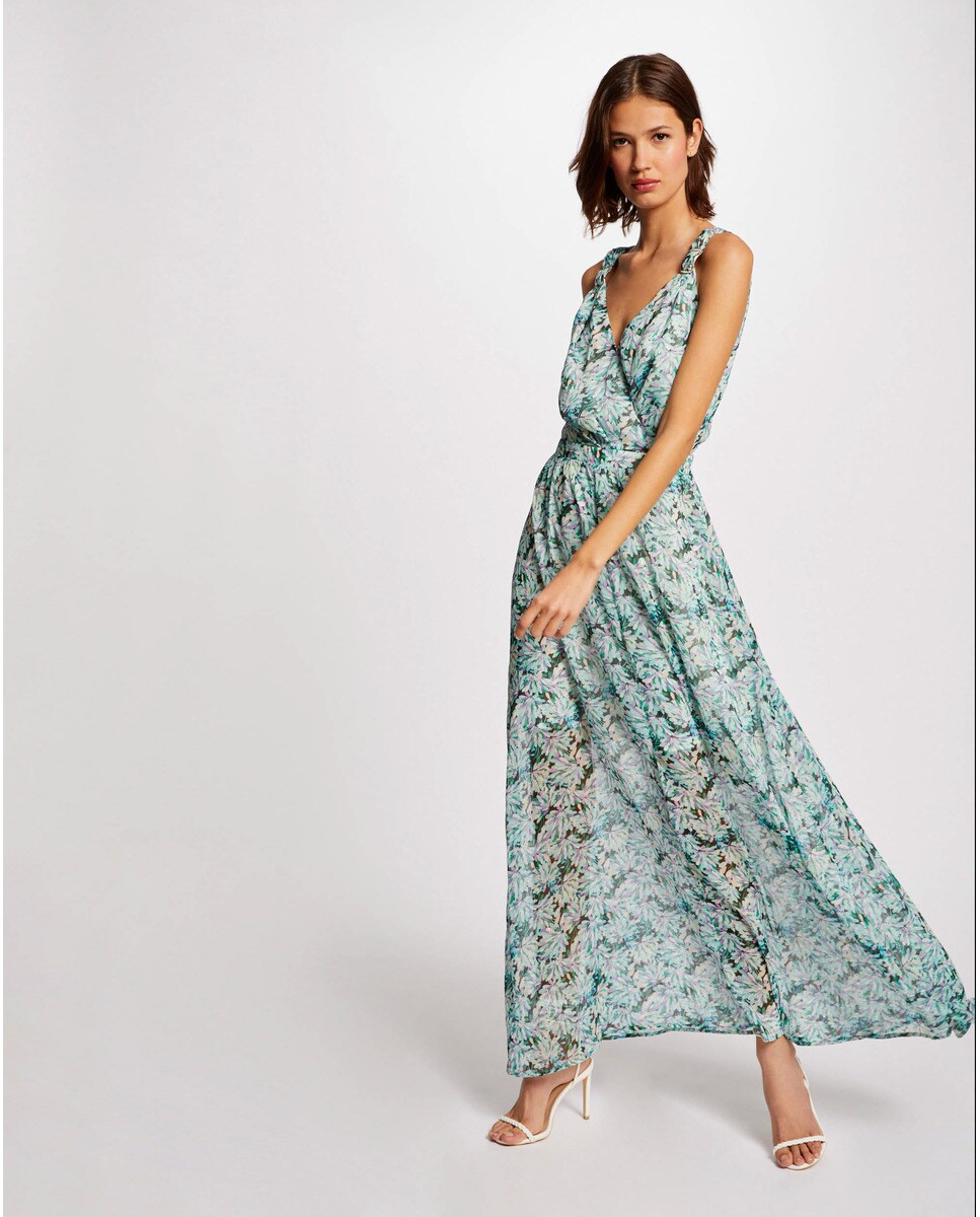 Vestido largo acampanado en estampado · Morgan · El Corte Inglés
