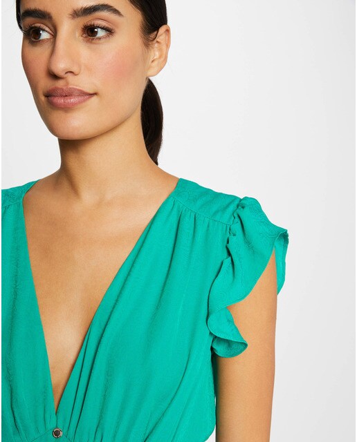 Blusa de mujer de manga corta con volantes · Morgan · El Corte Inglés