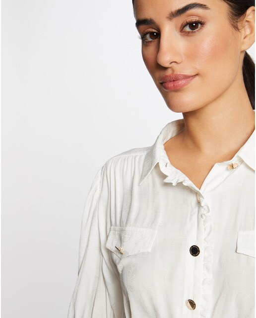 Camisa de mujer de manga francesa con bolsillos · Morgan · El Corte Inglés
