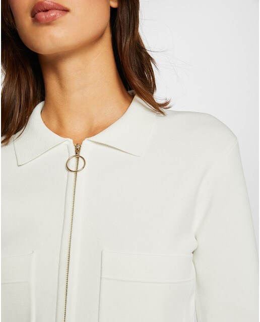 Chaqueta de punto de mujer con cremallera y bolsillos · Morgan · El Corte  Inglés