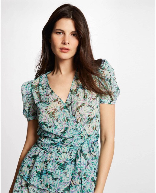Blusa de mujer de manga corta con estampado floral · Morgan · El Corte  Inglés