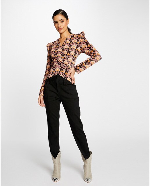 Top de mujer estampado con escote cruzado · Morgan · El Corte Inglés