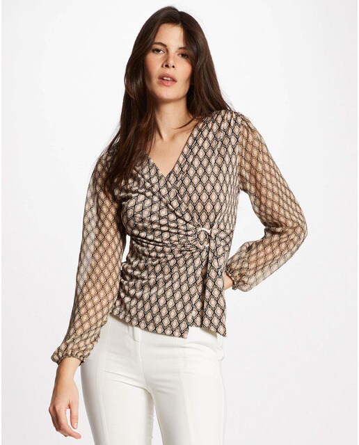 Camiseta de mujer de manga larga estampada · Morgan · El Corte Inglés