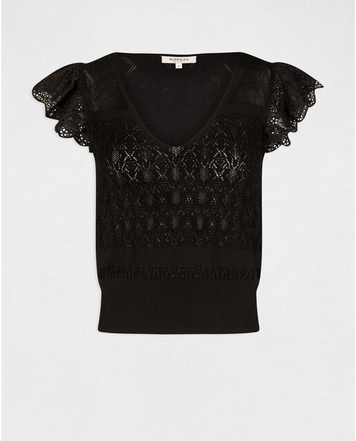 Camiseta de mujer con manga corta y volantes · Morgan · El Corte Inglés