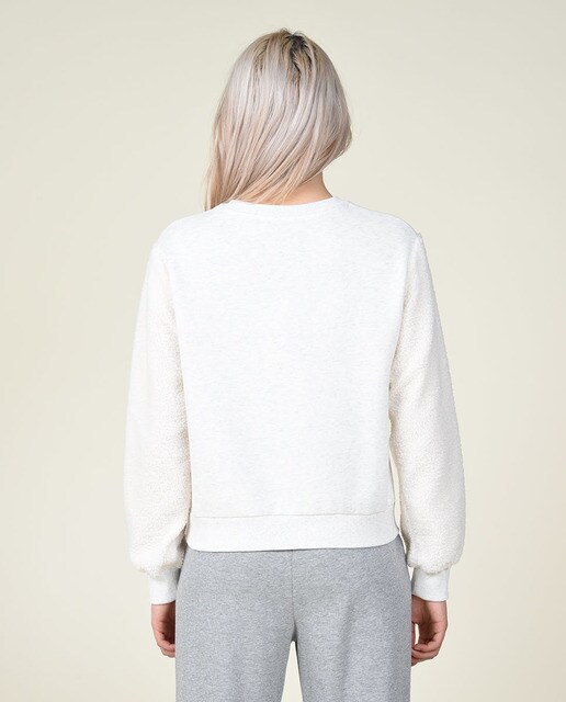 Sudadera de mujer lisa con mangas en tejido de peluche · Lili Sidonio · El  Corte Inglés