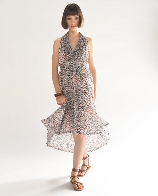 Vestido de escote halter con estampado animal · Molly Bracken · El Corte  Inglés