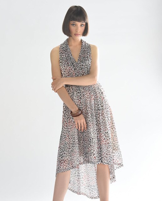 Vestido de escote halter con estampado animal · Molly Bracken · El Corte  Inglés