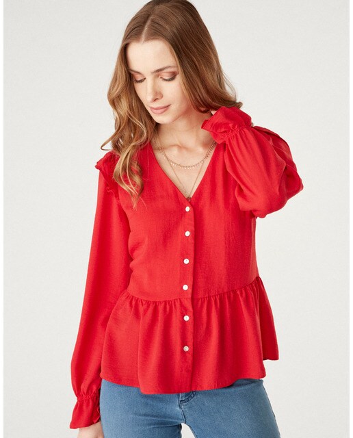 Camisas, Blusas y Tops mujer · Rojos · Moda mujer · El Corte Inglés (229) ·  5