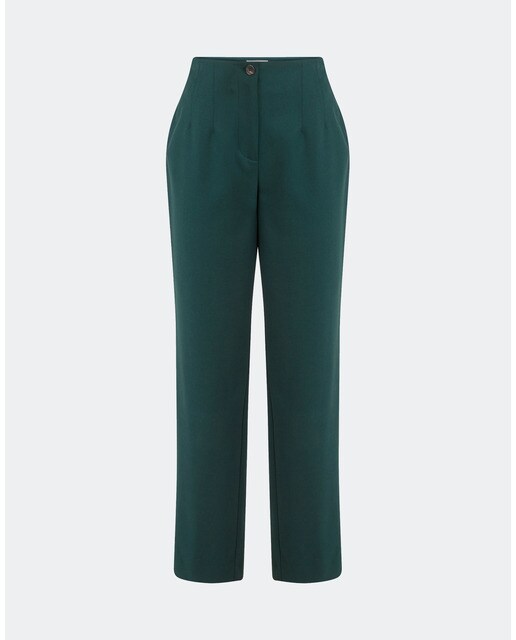 Pantalón recto de mujer de vestir de tiro alto · Naf Naf · El Corte Inglés