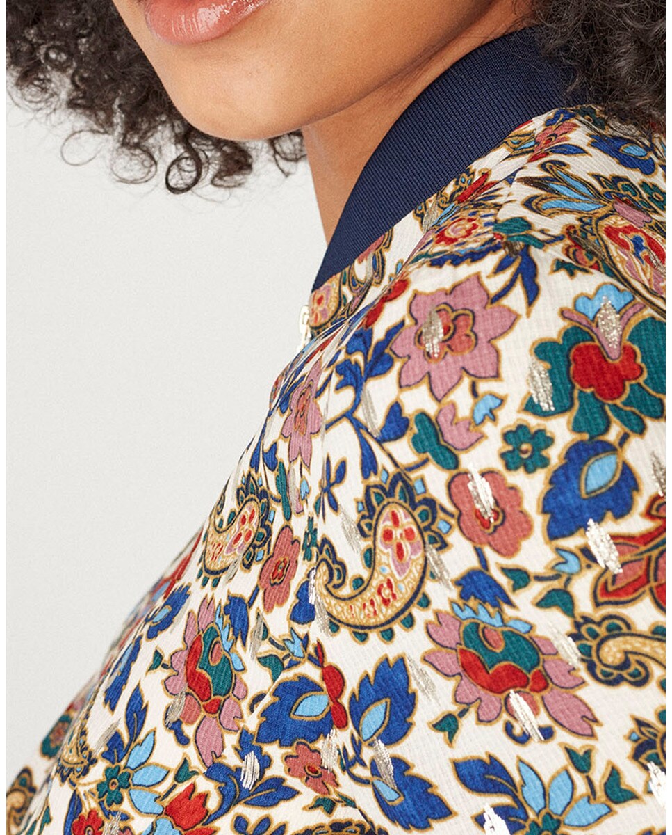 Chaqueta de mujer tipo bomber con estampada paisley · Naf Naf · El Corte  Inglés