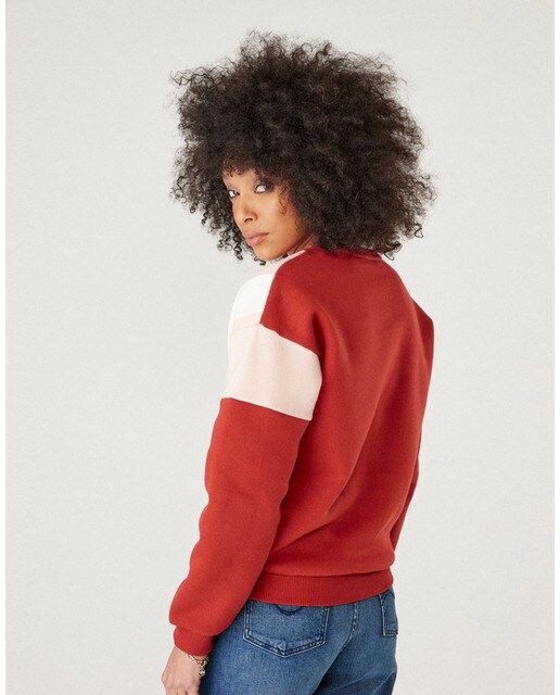 Sudadera de mujer de cuello redondo y estampado contrastado · Naf Naf · El  Corte Inglés