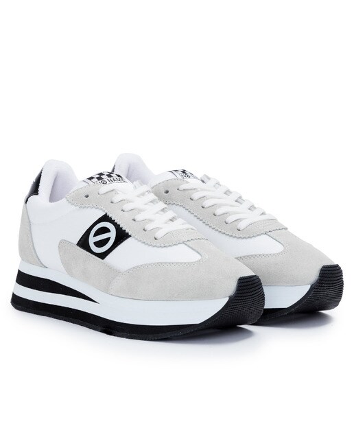 Zapatillas deportivas de mujer de piel color blanco · No Name · El Corte  Inglés