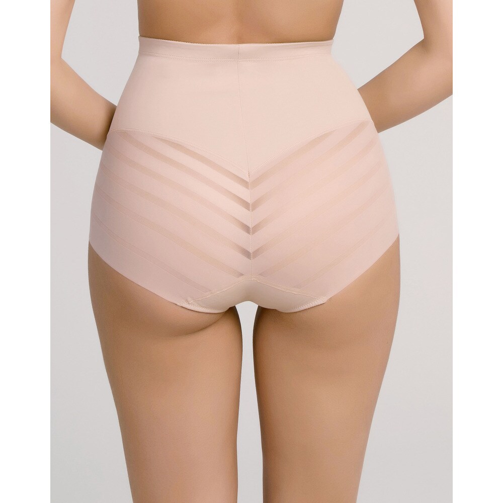 Cueca de Controle com Cintura Alta de Suave Microfibra Natural-2