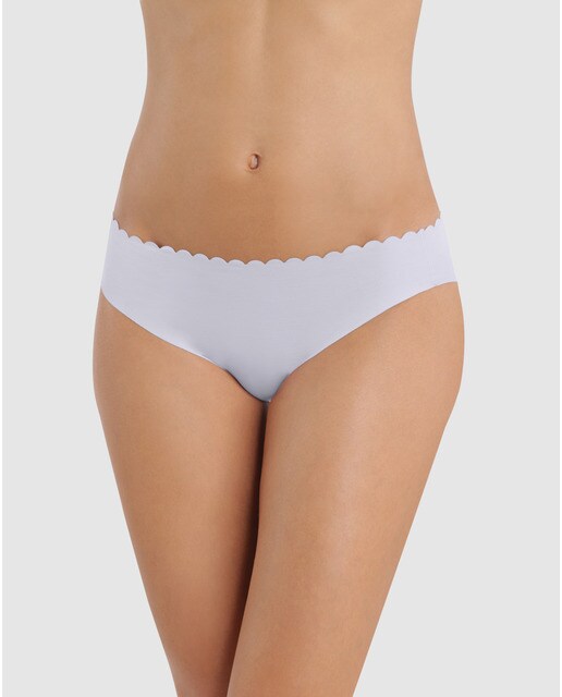 Pack de 2 bragas tipo slip de algodón cortados al láser e invisible · Dim ·  El Corte Inglés