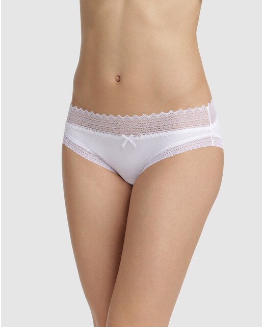 Pack de 2 bragas tipo slip con cintura ancha de encaje · Dim · El Corte  Inglés