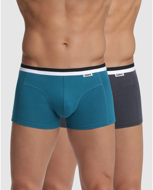 Pack de dos bóxers de punto de hombre en varios colores · Dim · El Corte  Inglés