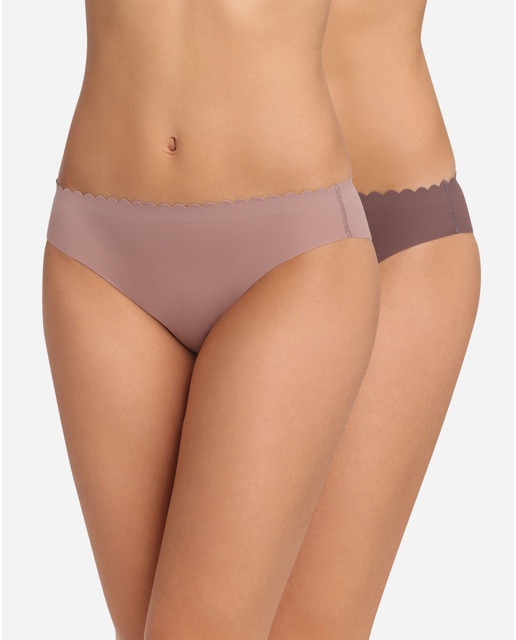 2 bragas Slip Dim microfribra efecto inv