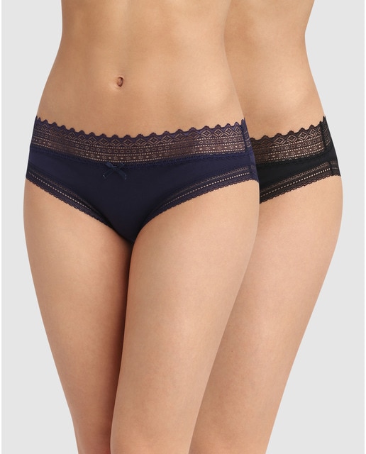 2 bragas Dim con encaje