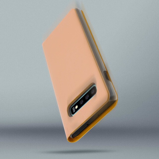 Funda Samsung Galaxy S10 Plus Libro Cartera Flip Book Cover Dorada El Corte Inglés