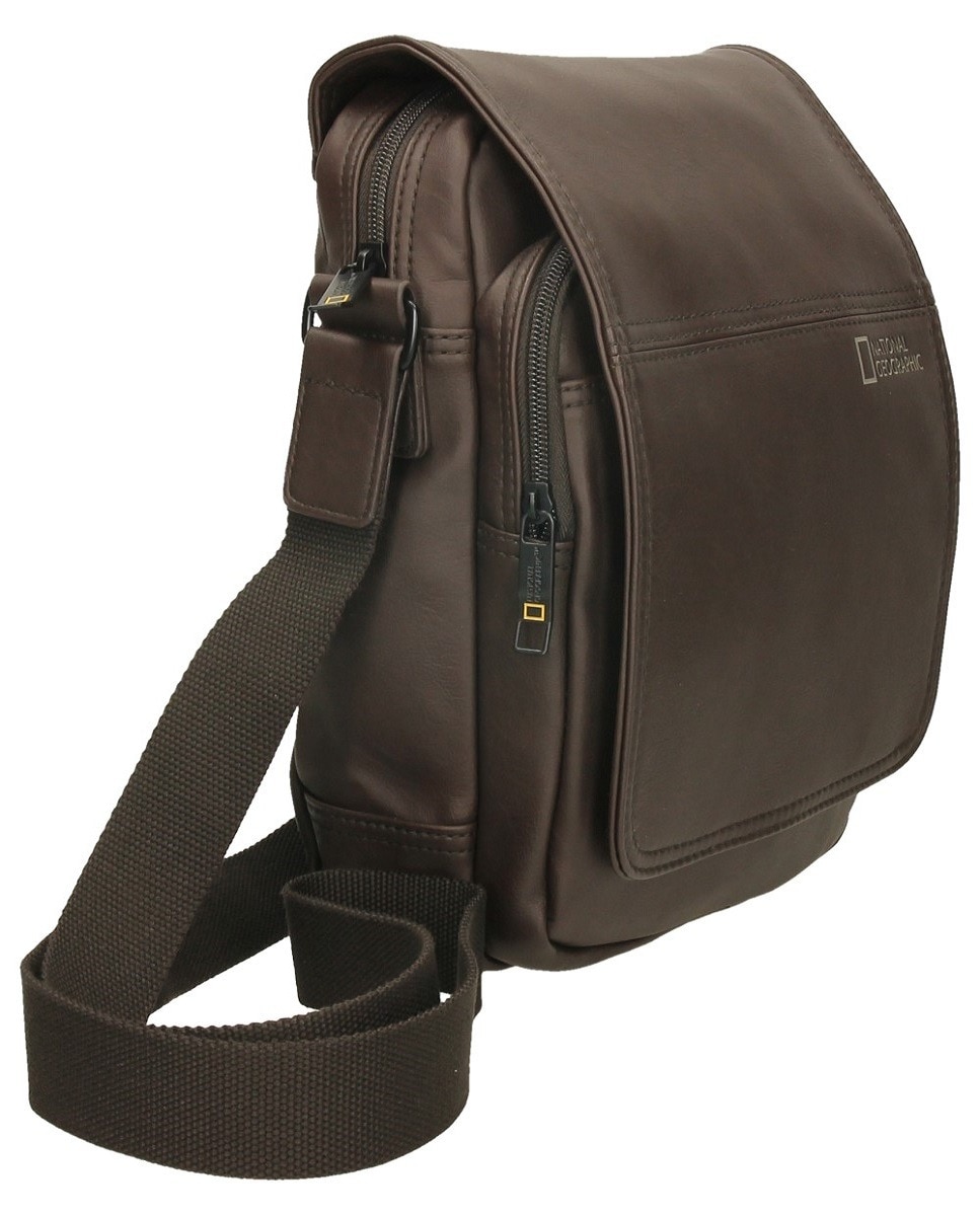 Bandolera de hombre National Geographic con dos compartimentos en color