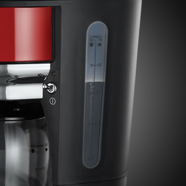 Cafetera Retro Russell Hobbs Roja con jarra de cristal · El Corte Inglés