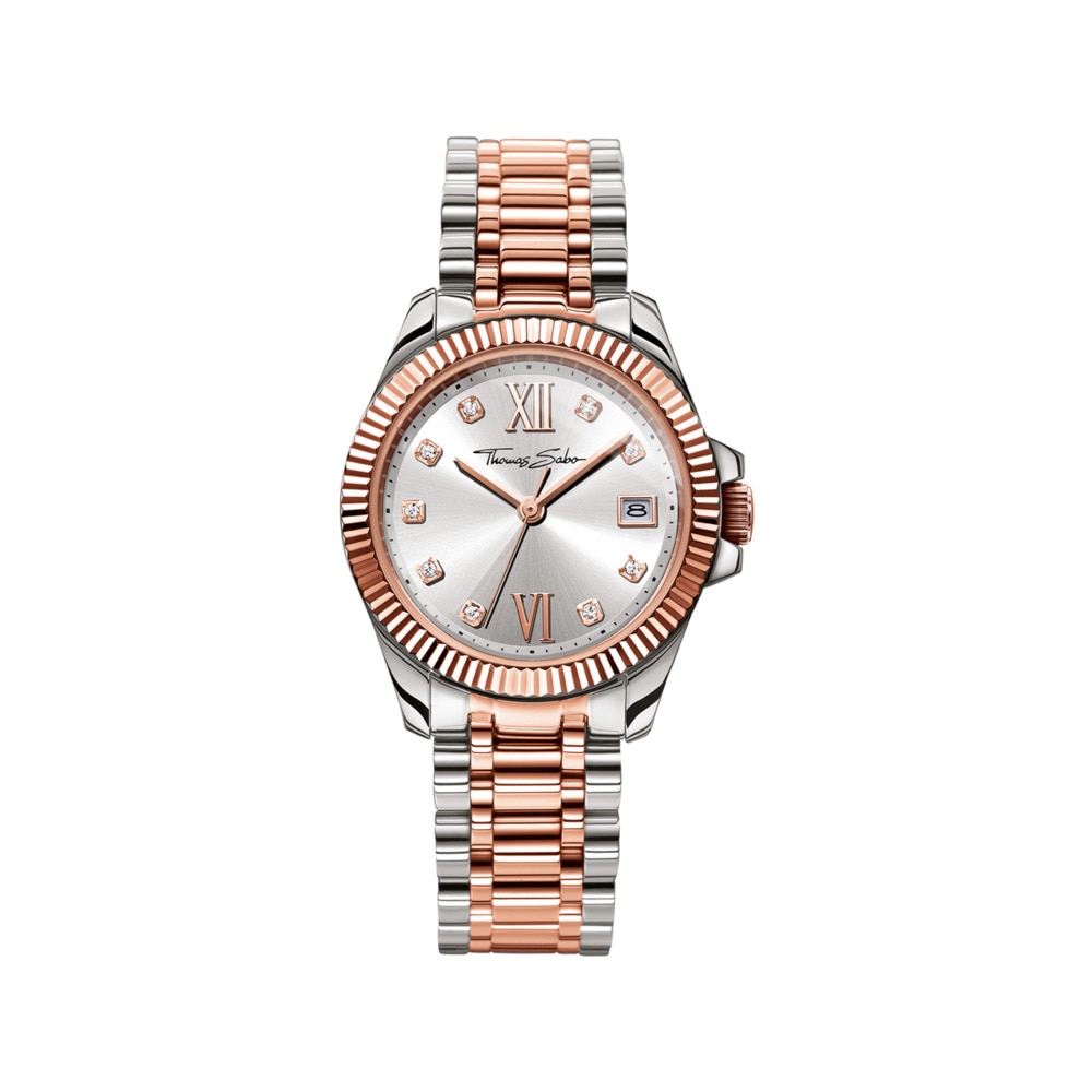 Imagen 1 de Reloj de mujer Divine de acero color rosa - Plata Plata