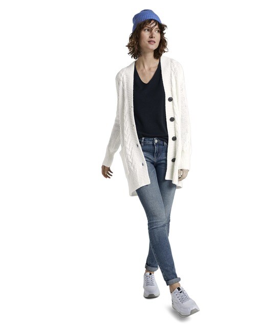 Jersey de mujer de manga larga y escote en pico · Tom Tailor · El Corte  Inglés