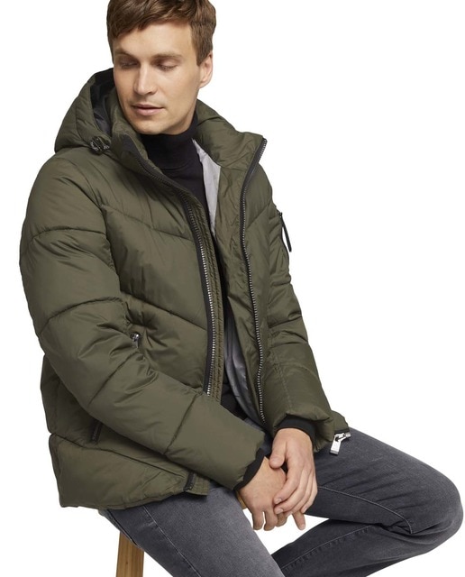 Plumífero de hombre acolchado en color verde militar · Tom Tailor · El Corte  Inglés