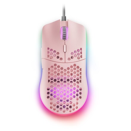 Ratón Gaming RGB Mars Gaming MMAXP Rosa