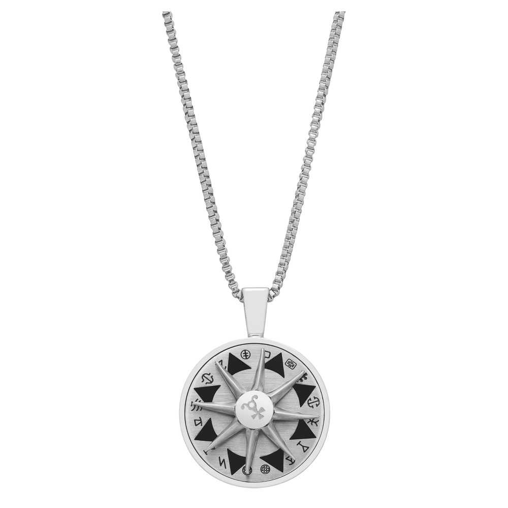 Imagen 0 de Colgante Tateossian Talismanic Amulet de acero inoxidable Plata