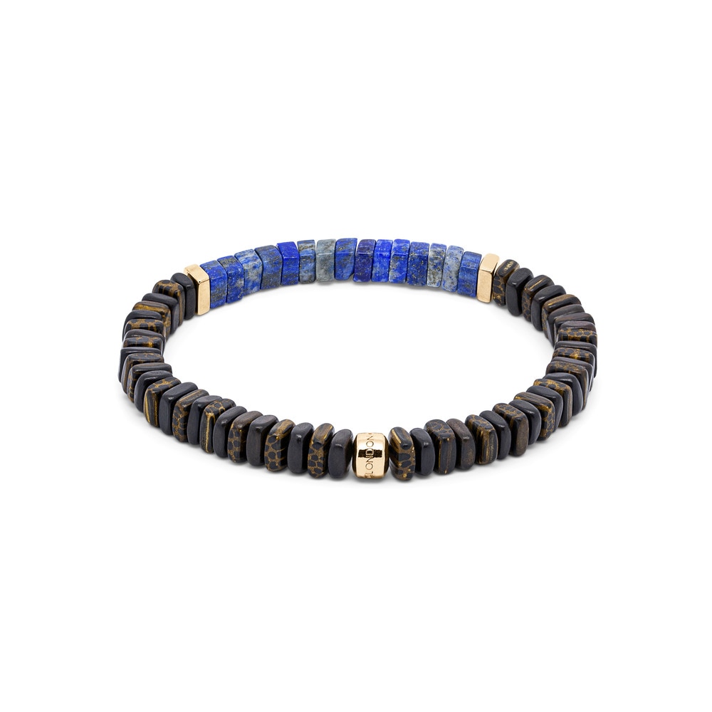 Pulsera Tateossian Legno Lapislázuli en plata de primera ley - Azul Azul-2
