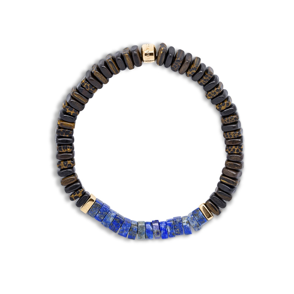 Pulsera Tateossian Legno Lapislázuli en plata de primera ley - Azul Azul-3