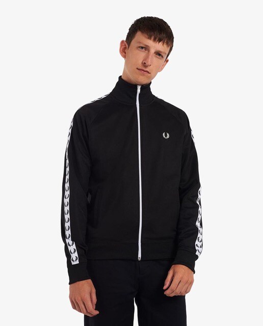 Sudadera de hombre en negro con cremallera · FRED PERRY · El Corte Inglés