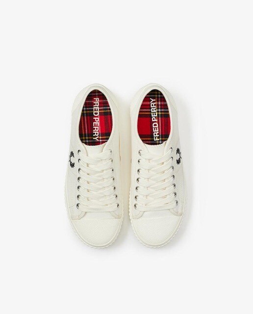 Zapatillas de lona unisex Fred Perry en blanco con puntera de goma · FRED  PERRY · El Corte Inglés