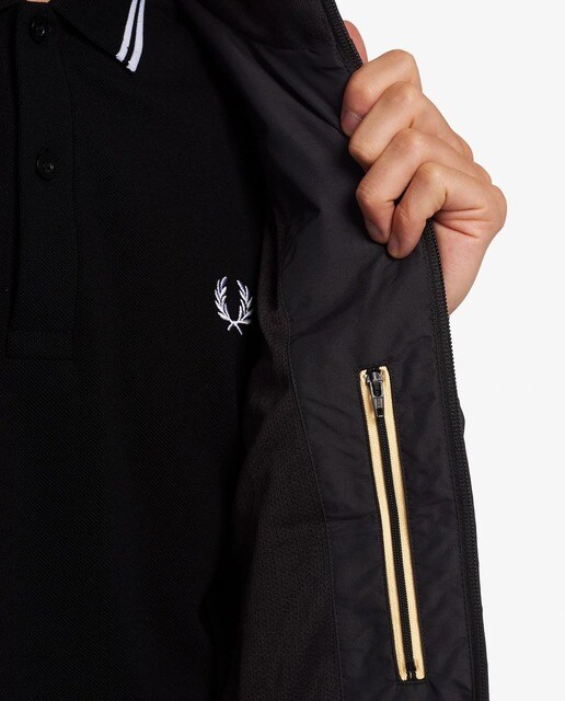 Chaqueta de hombre con cremallera en negro · FRED PERRY · El Corte Inglés