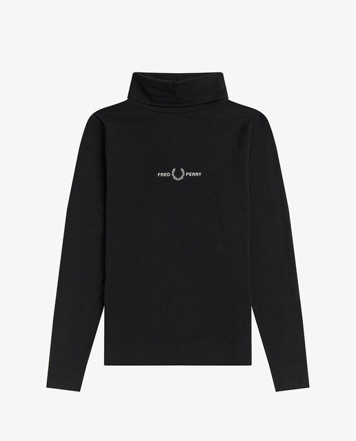Camiseta de mujer de cuello alto en liso · FRED PERRY · El Corte Inglés