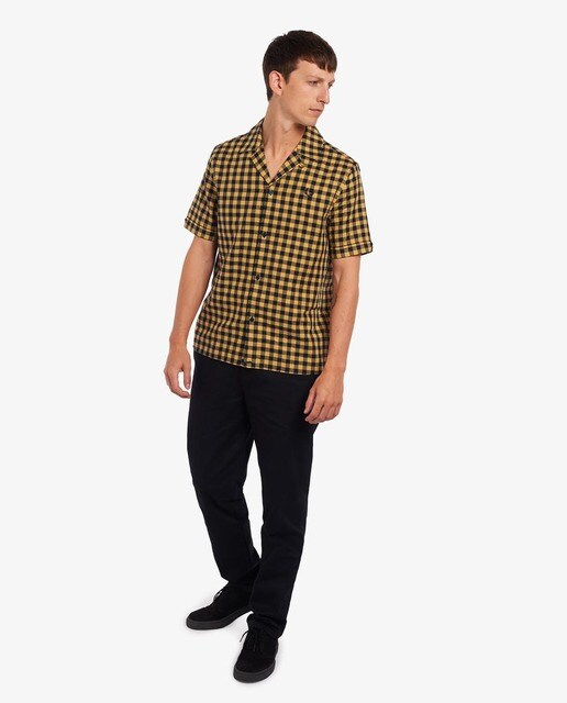 Camisa de hombre regular de cuadros en amarillo · FRED PERRY · El Corte  Inglés