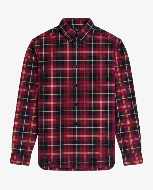 Camisa de hombre regular de cuadros en rojo · FRED PERRY · El Corte Inglés